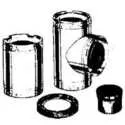 8 x 18 x 3-Inch Chimney Tee Assembly