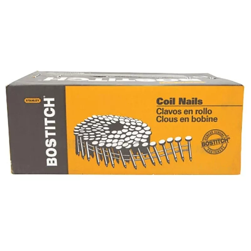 Bostitch C6R90BDSS-316 Series Siding Nail, Wire Coil Collation, 2 in L, Stainless Steel, Ring Shank