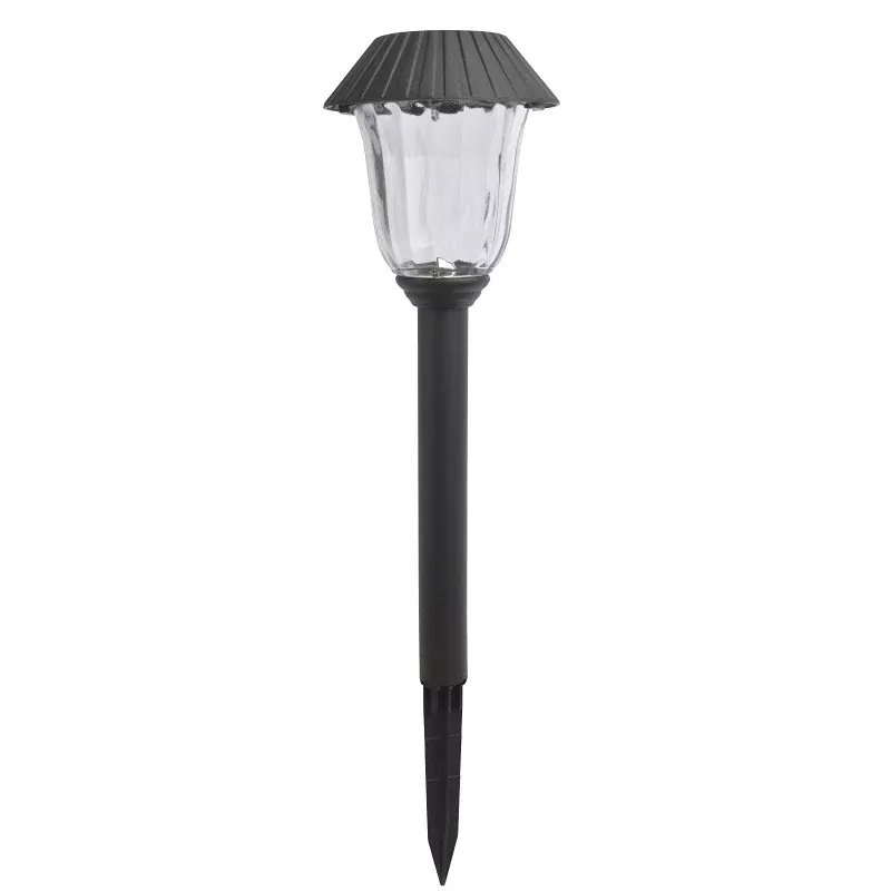 Boston Harbor 27094 Solar Stake Light, Ni-MH Battery, AA Battery, 1-Lamp, LED Lamp, Plastic/Glass Fixture, Black