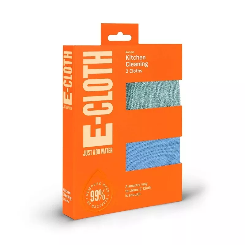 e-cloth 10601 Kitchen Cloth Set, Polyamide/Polyester, Blue/Green